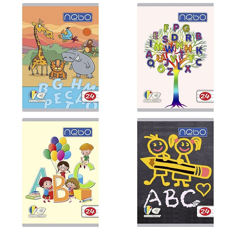 Vocabular scoala, liniatura dictando, 24 file, coperta lucioasa policroma - imagine 6